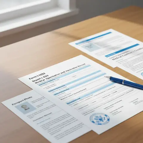 USCIS medical exam process illustration